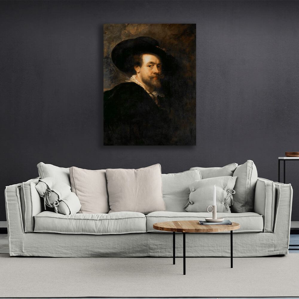 Reproduction Self-Portrait by Peter Paul Rubens. Reproduction Canvas Wall Art Print