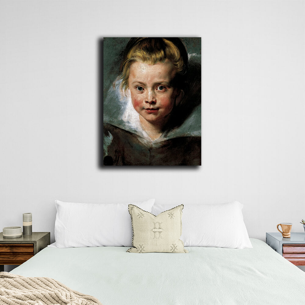 Reproduction Portrait of Clara Serena Rubens Reproduction Canvas Wall Art Print