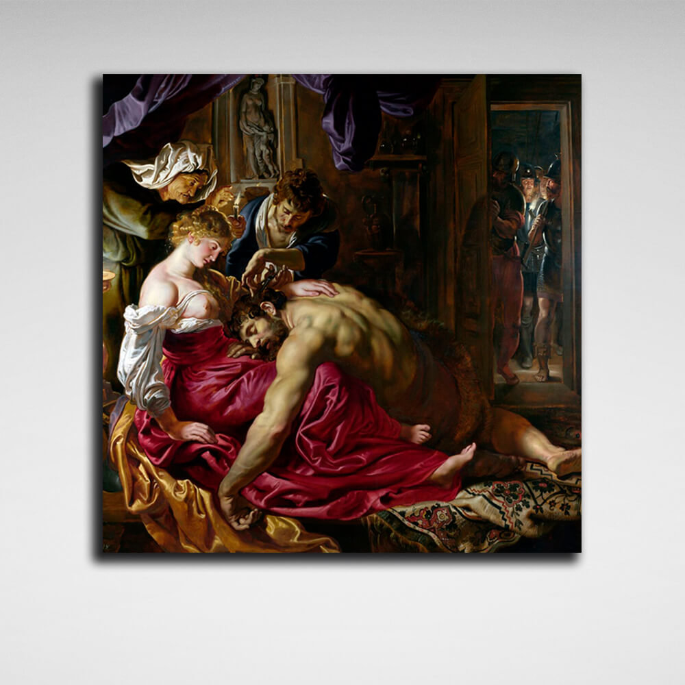 Reproduction Samson and Dalila Rubens Reproduction Canvas Wall Art Print