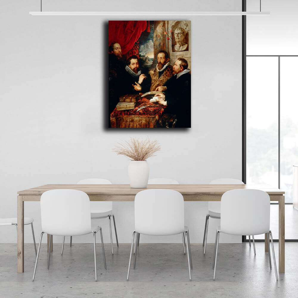 Reproduction The Four Philosophers Rubens Reproduction Canvas Wall Art Print