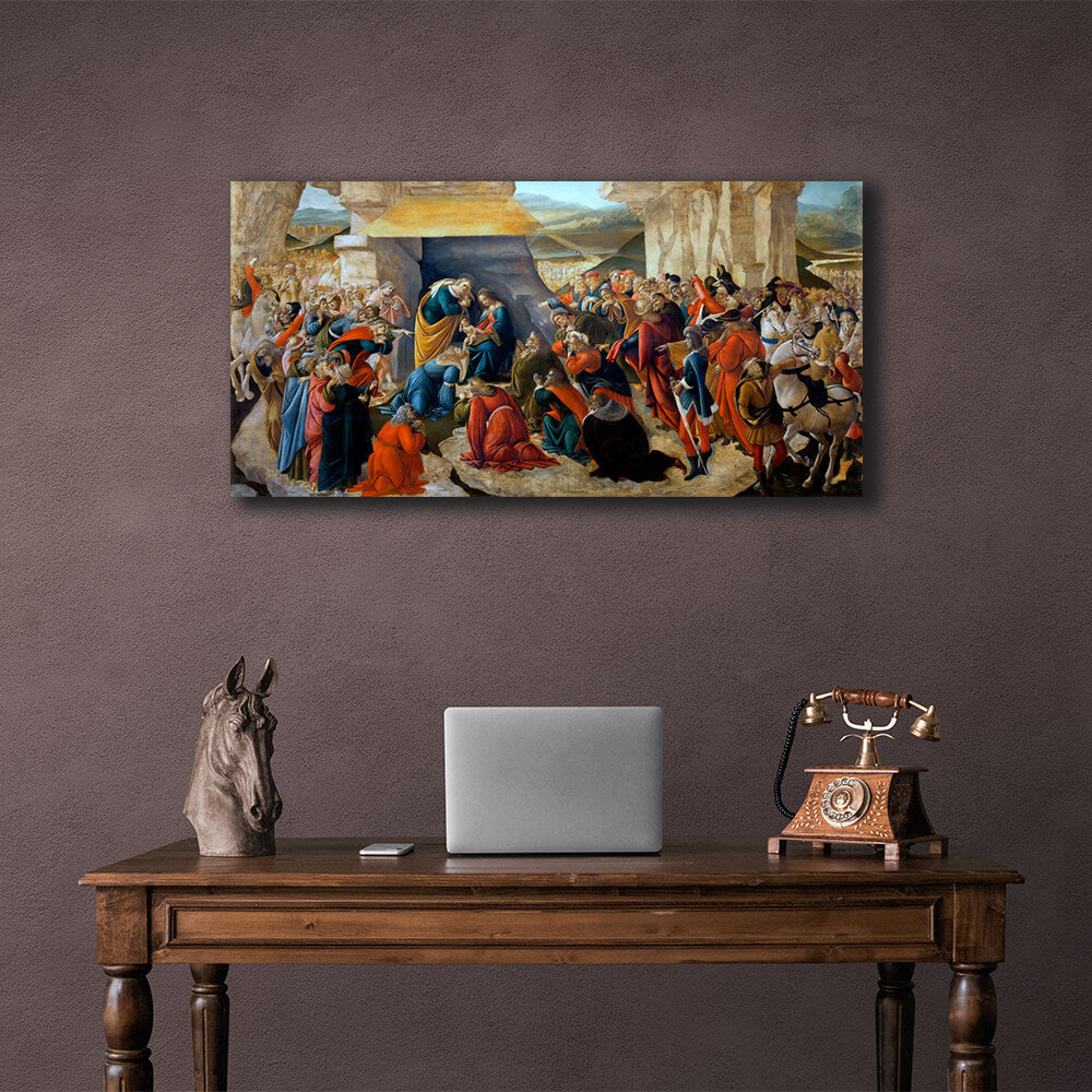 Reproduction Botticelli's Adoration of the Magi Reproduction Canvas Wall Art Print