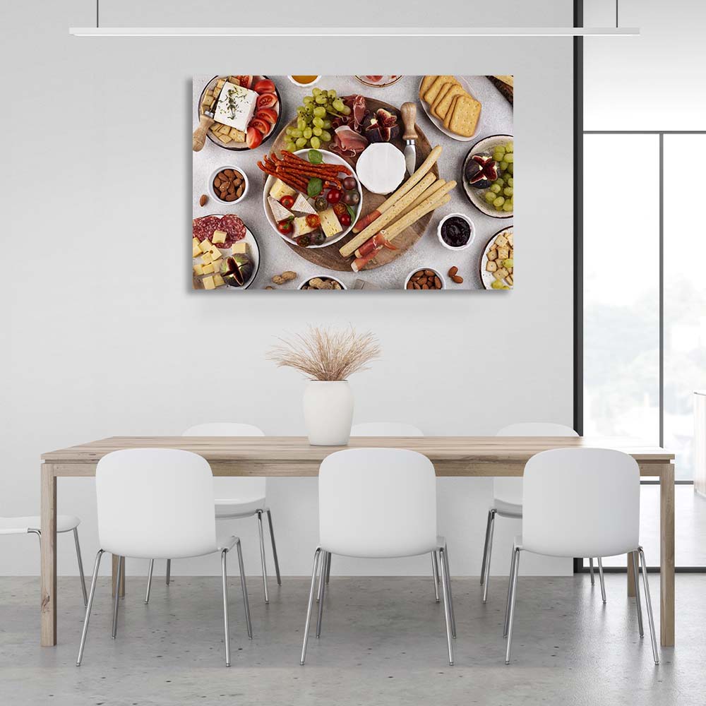 Canvas Wall Art Print For Kitchen Party Snacks 4