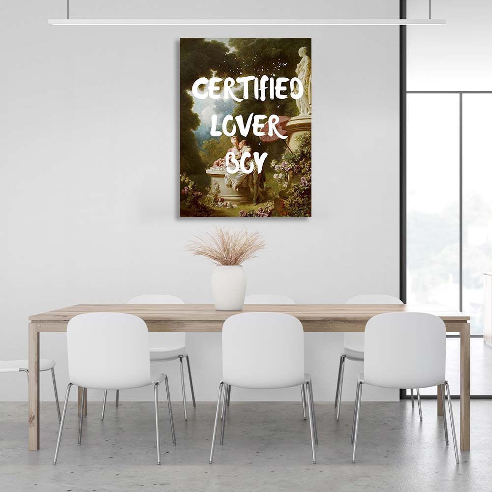 Canvas Wall Art Print Certified Lover Boy