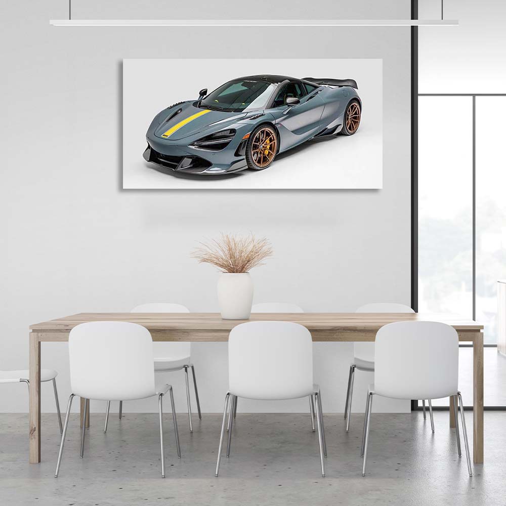 Kunstdruck auf Leinwand, Auto McLaren 720S Silverstone Aero