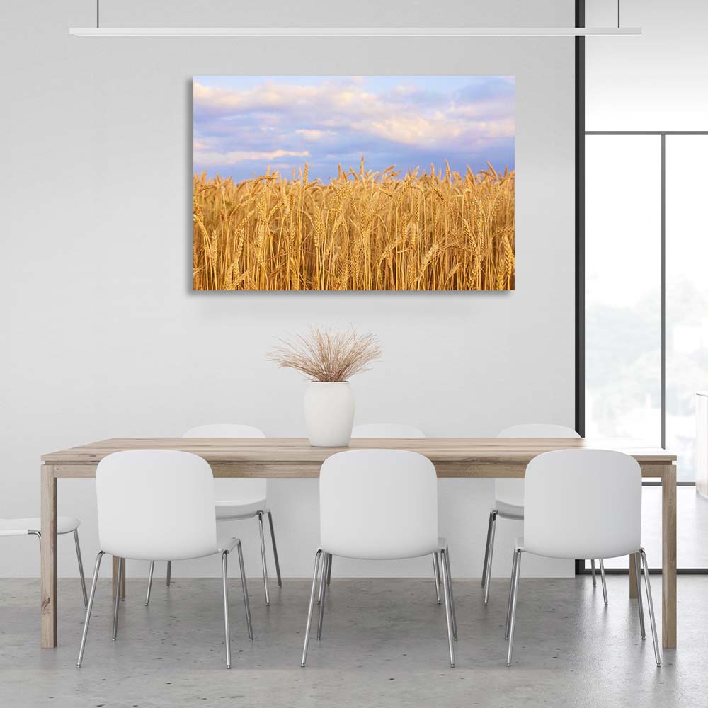 Canvas Wall Art Print Wheat field