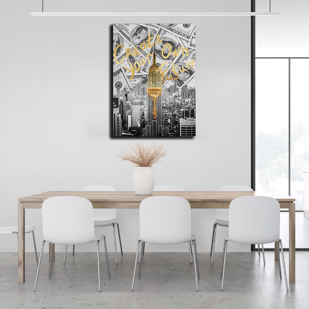 Next stop is the summit Motivational Canvas Wall Art Print