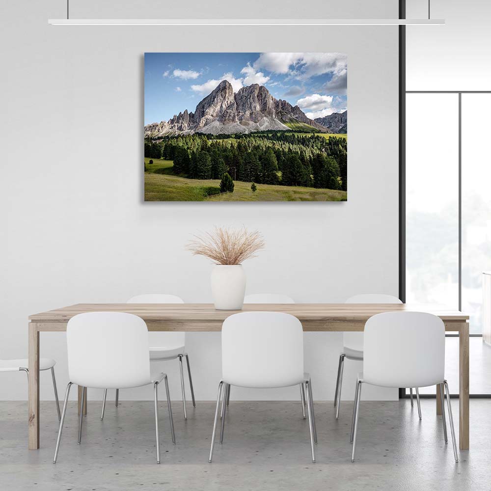 Canvas Wall Art Print Alpine forest