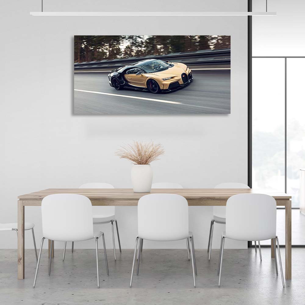 Kunstdruck auf Leinwand, Auto, Bugatti Chiron Super Sport