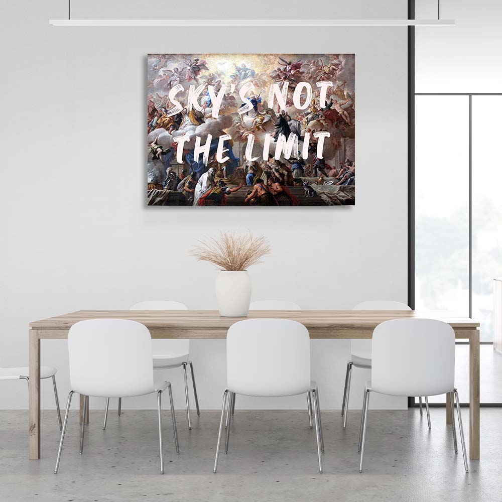 Canvas Wall Art Print Sky's not the limit