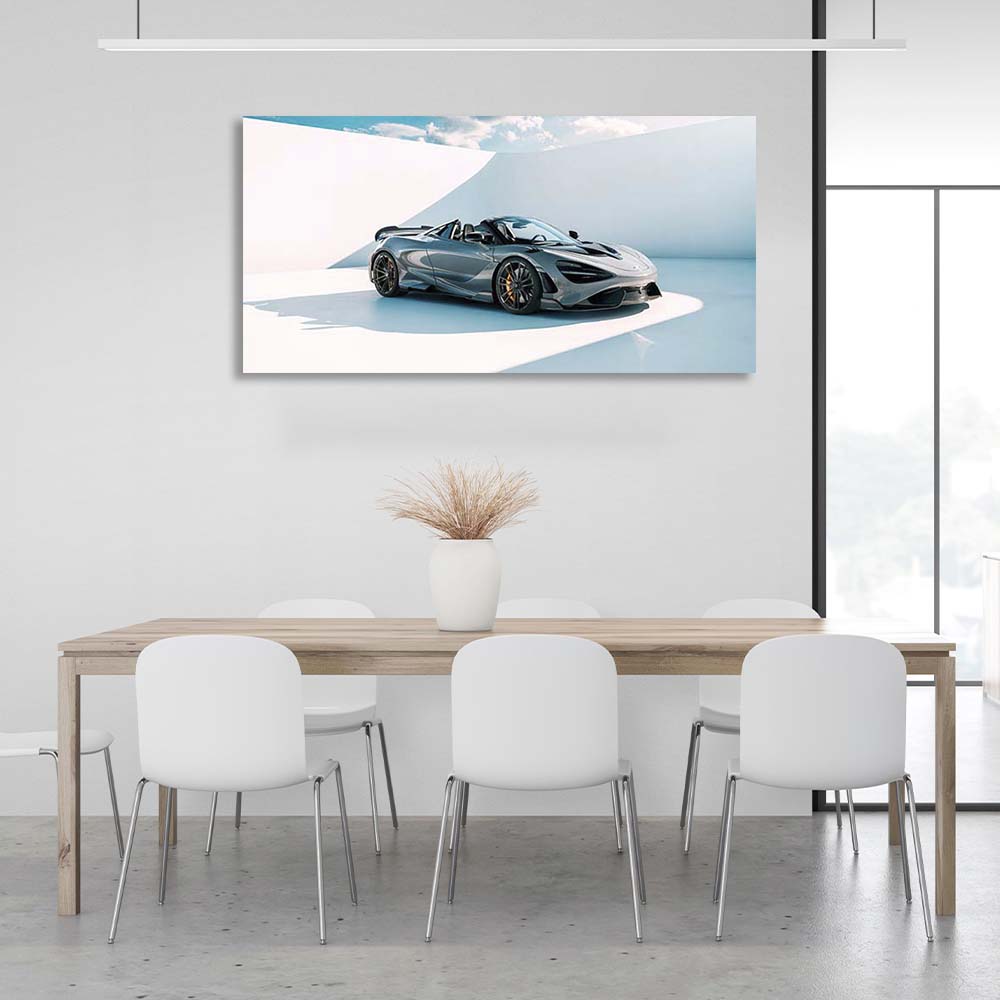 Kunstdruck auf Leinwand, Auto McLaren 765LT Spider