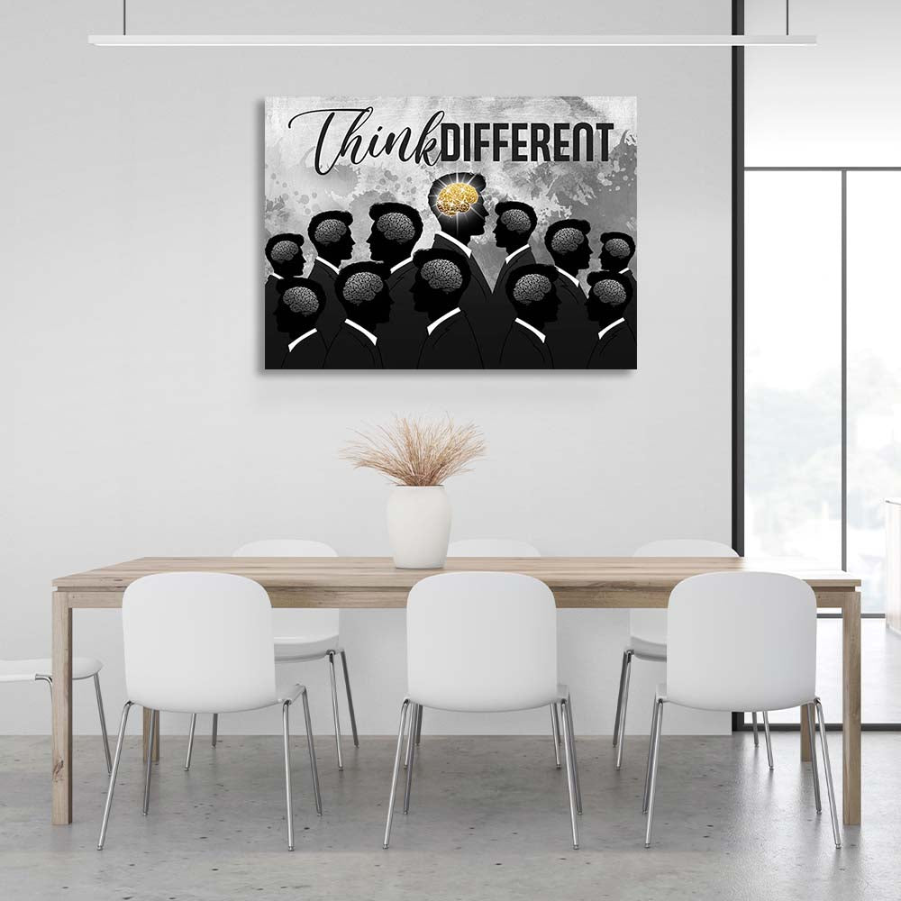 Think differently Canvas Wall Art Print For Office