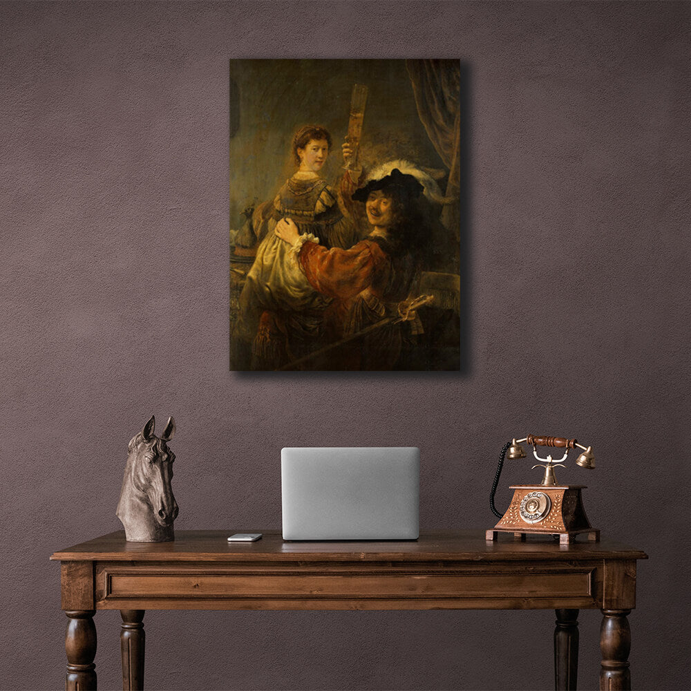 Reproduction The Prodigal Son in the Tavern Rembrandt Reproduction Canvas Wall Art Print