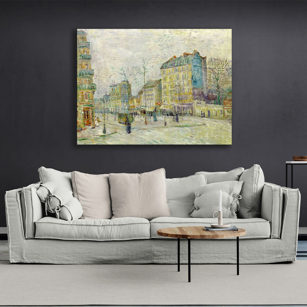 Reproduction Kishi Boulevard Van Gogh Reproduction Canvas Wall Art Print