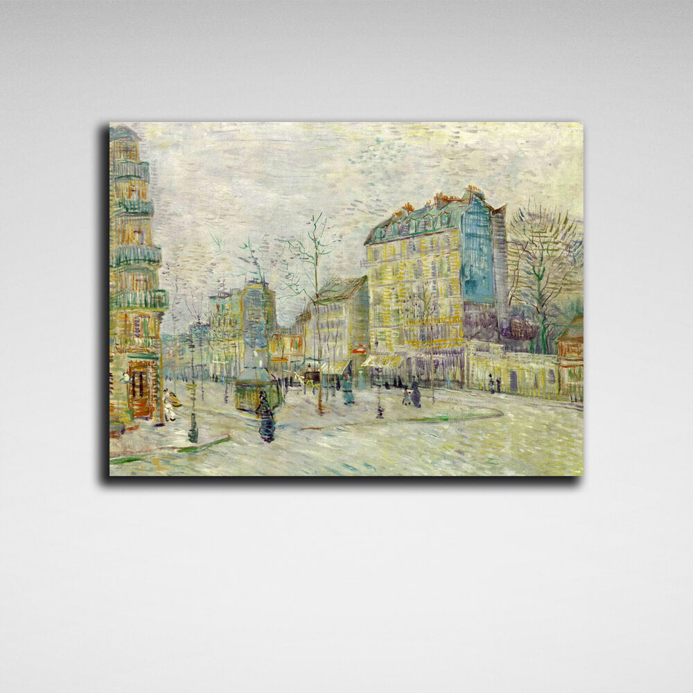 Reproduction Kishi Boulevard Van Gogh Reproduction Canvas Wall Art Print