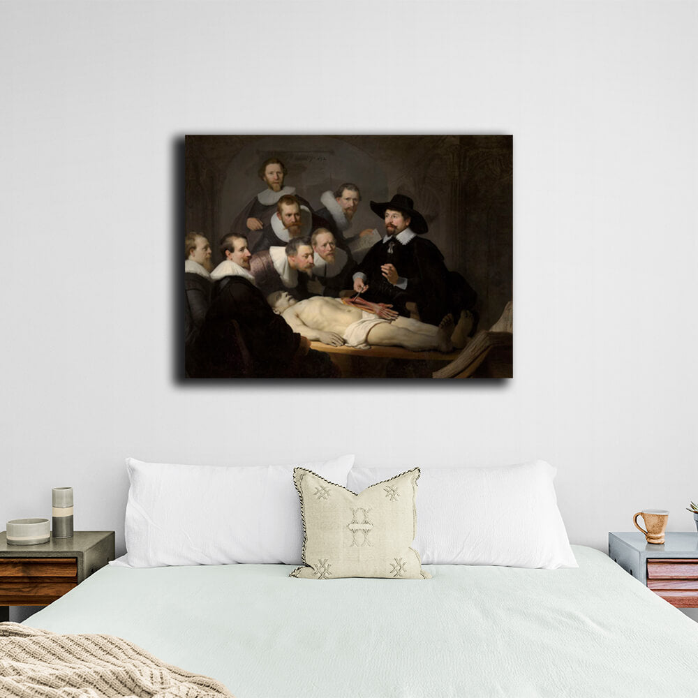 Reproduktion von Dr. Tulps Anatomiestunde, Rembrandt-Reproduktion, Kunstdruck auf Leinwand