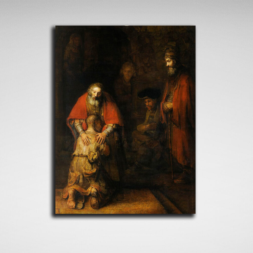 Reproduction The return of the prodigal son Reproduction Canvas Wall Art Print