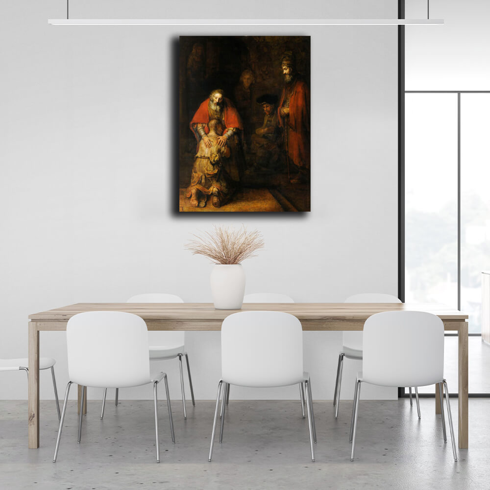 Reproduction The return of the prodigal son Reproduction Canvas Wall Art Print