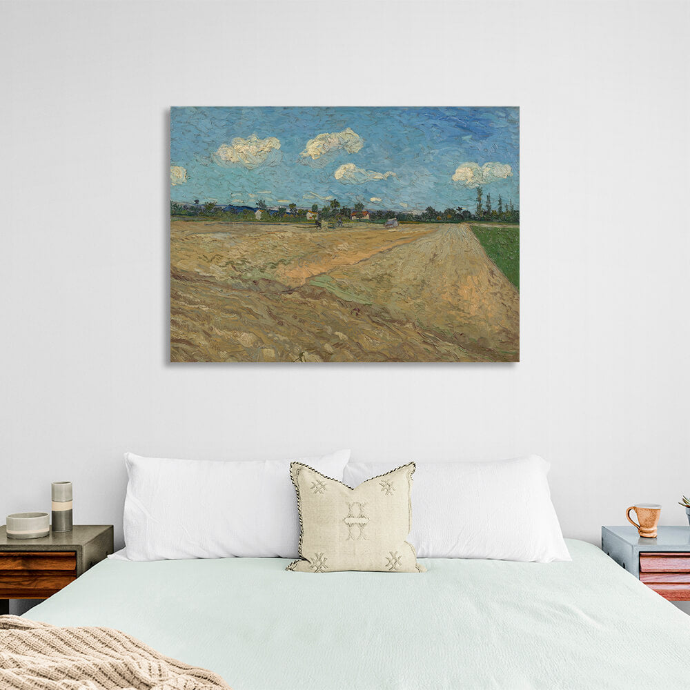 Reproduction Plowed field Reproduction Canvas Wall Art Print