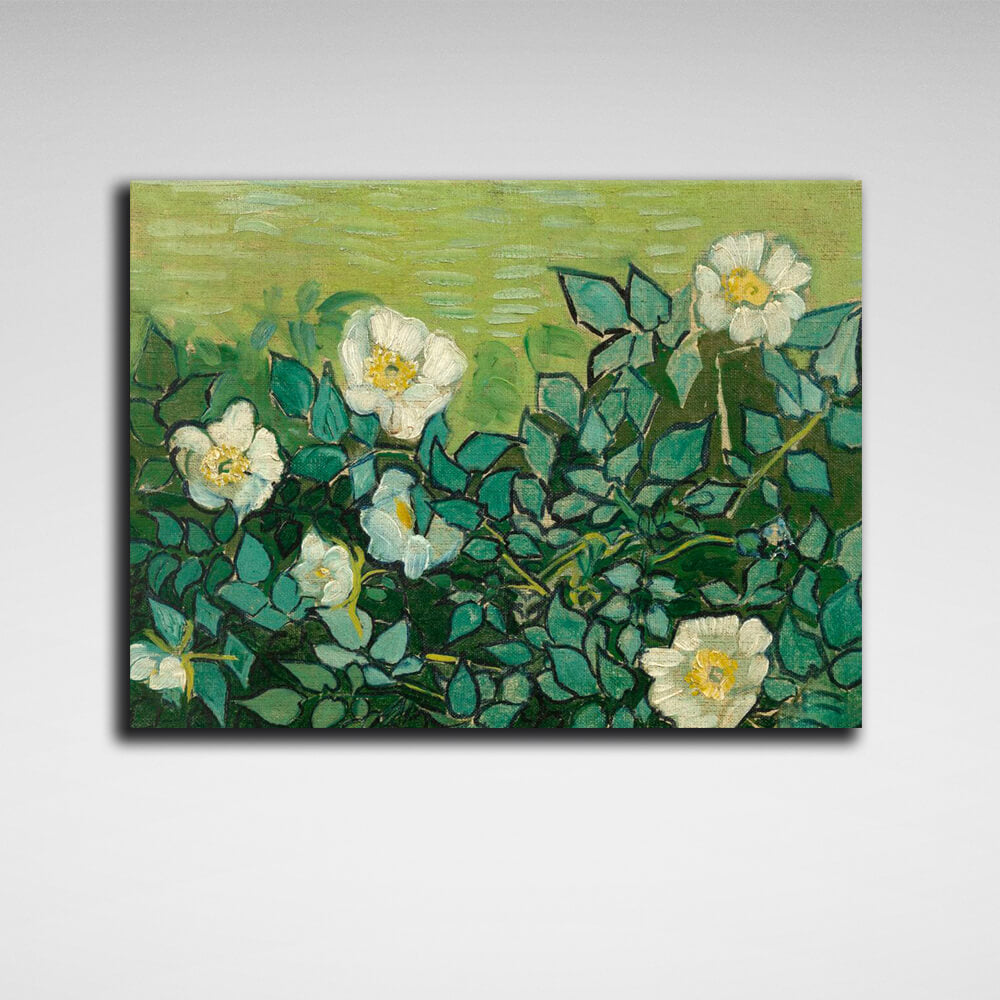 Reproduktion Wilde Rosen Reproduktion Leinwand Wand Kunstdruck