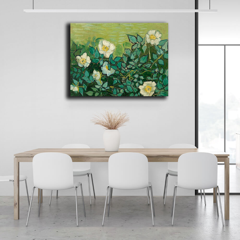 Reproduktion Wilde Rosen Reproduktion Leinwand Wand Kunstdruck