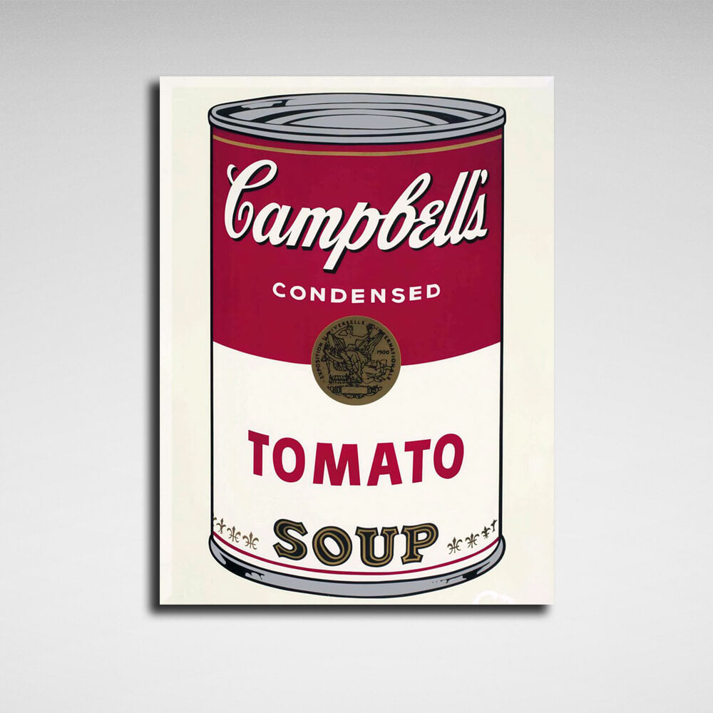 Reproduction A can of tomato soup Reproduction Canvas Wall Art Print