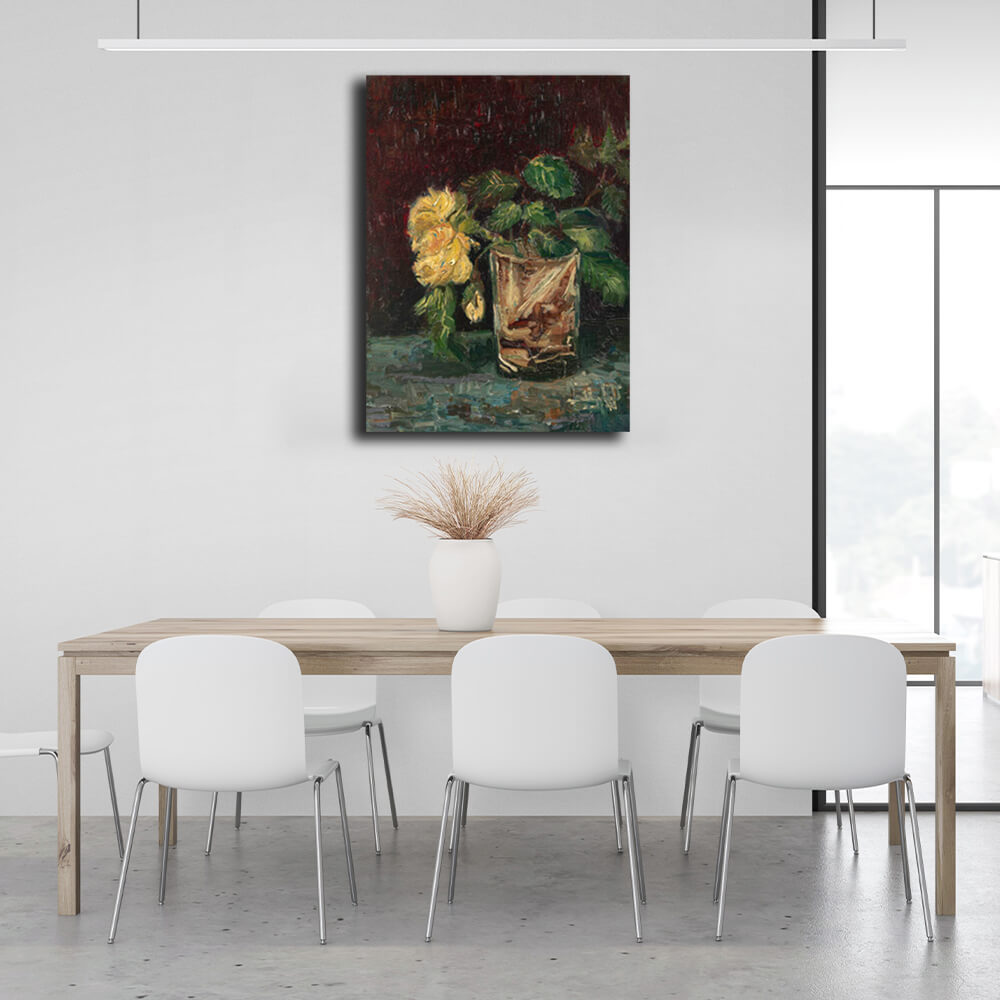 Reproduction Yellow roses Reproduction Canvas Wall Art Print