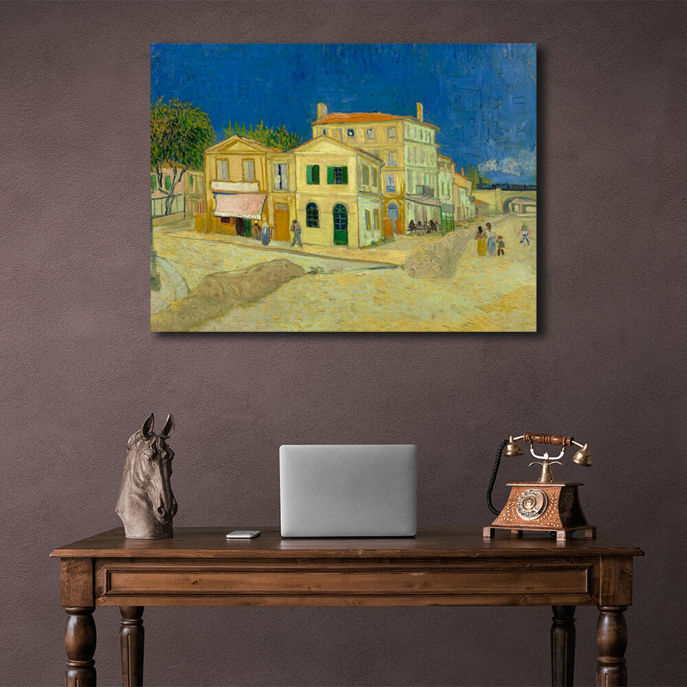 Reproduction Yellow House Reproduction Canvas Wall Art Print