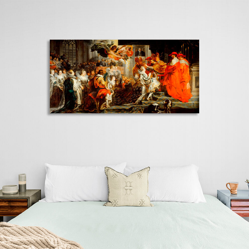 Reproduction The Coronation of Maria de' Medici Reproduction Canvas Wall Art Print