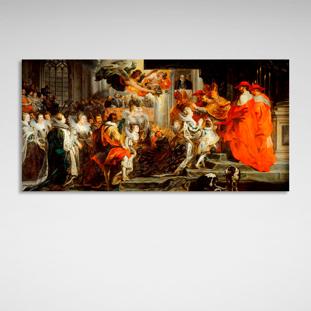 Reproduction The Coronation of Maria de' Medici Reproduction Canvas Wall Art Print