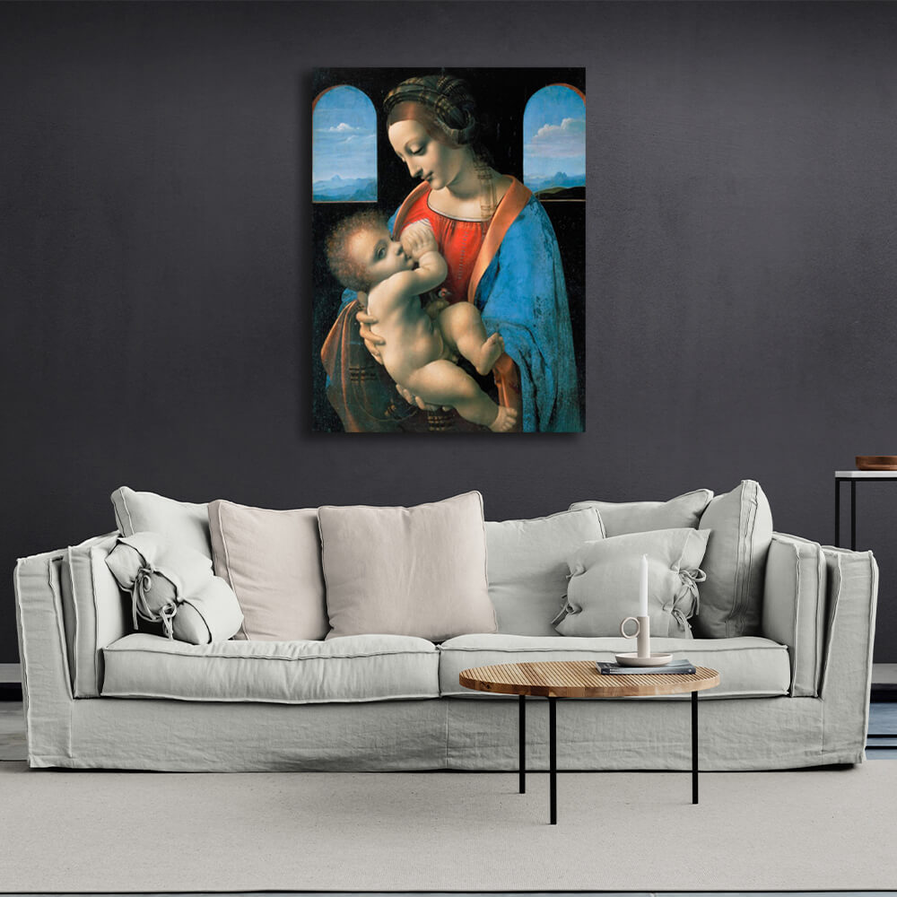 Reproduction Madonna Litta Reproduction Canvas Wall Art Print