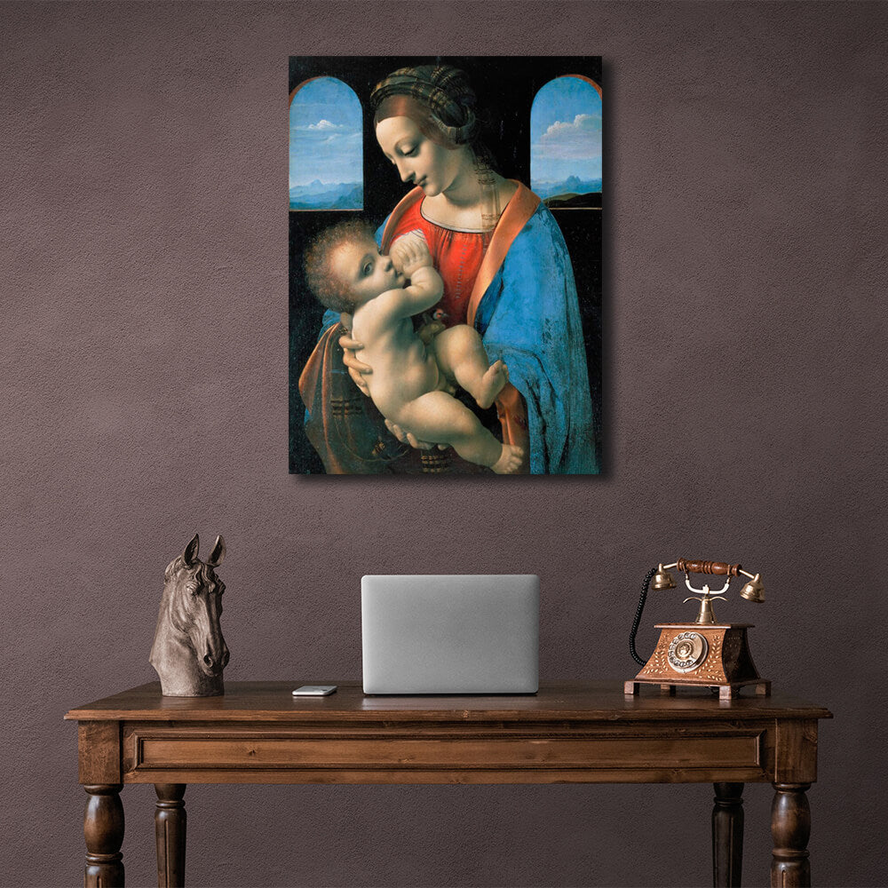 Reproduktion Madonna Litta Reproduktion Leinwand Wand Kunstdruck