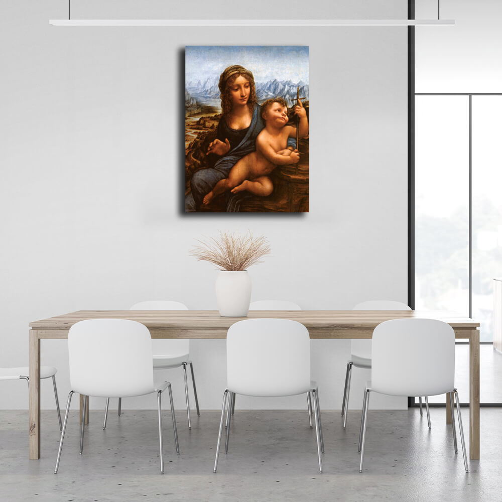 Reproduktion Madonna mit Spindel Reproduktion Leinwand Wand Kunstdruck