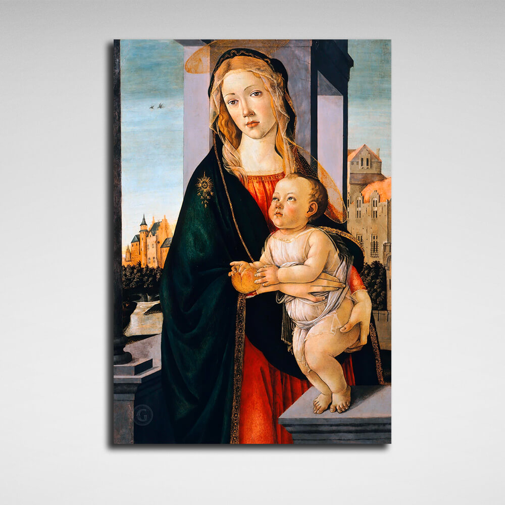 Reproduktion Madonna mit Kind Reproduktion Leinwand Wand Kunstdruck