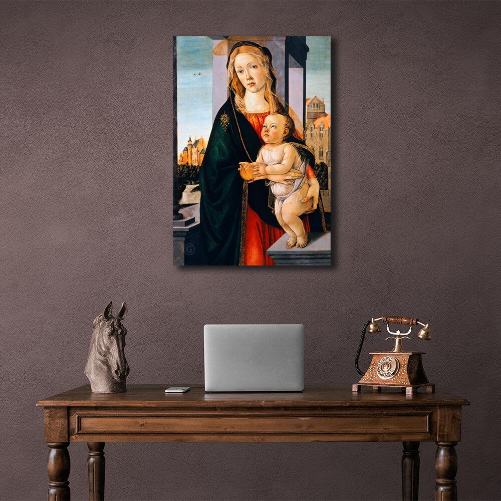 Reproduktion Madonna mit Kind Reproduktion Leinwand Wand Kunstdruck