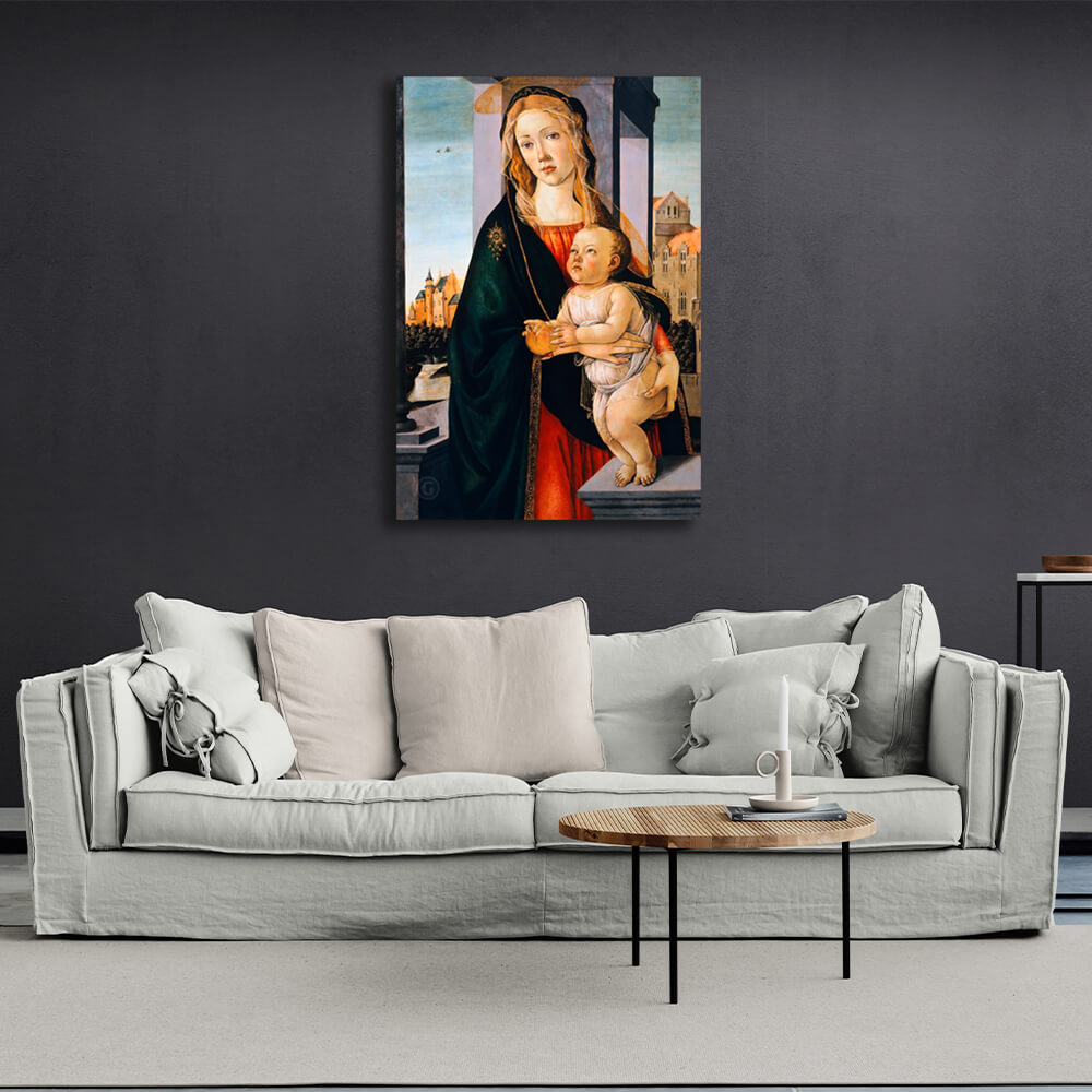 Reproduktion Madonna mit Kind Reproduktion Leinwand Wand Kunstdruck