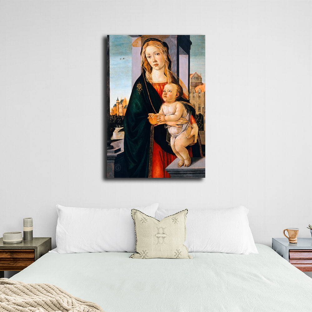 Reproduktion Madonna mit Kind Reproduktion Leinwand Wand Kunstdruck