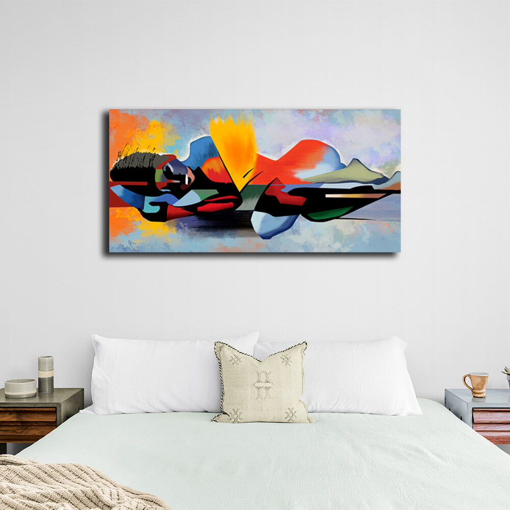 Abstraction Reflection Canvas Wall Art Print