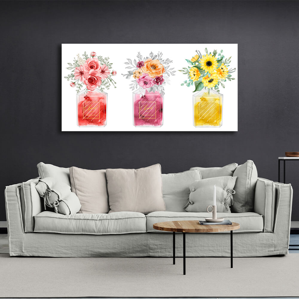 Interior French perfume Canvas Wall Art Print