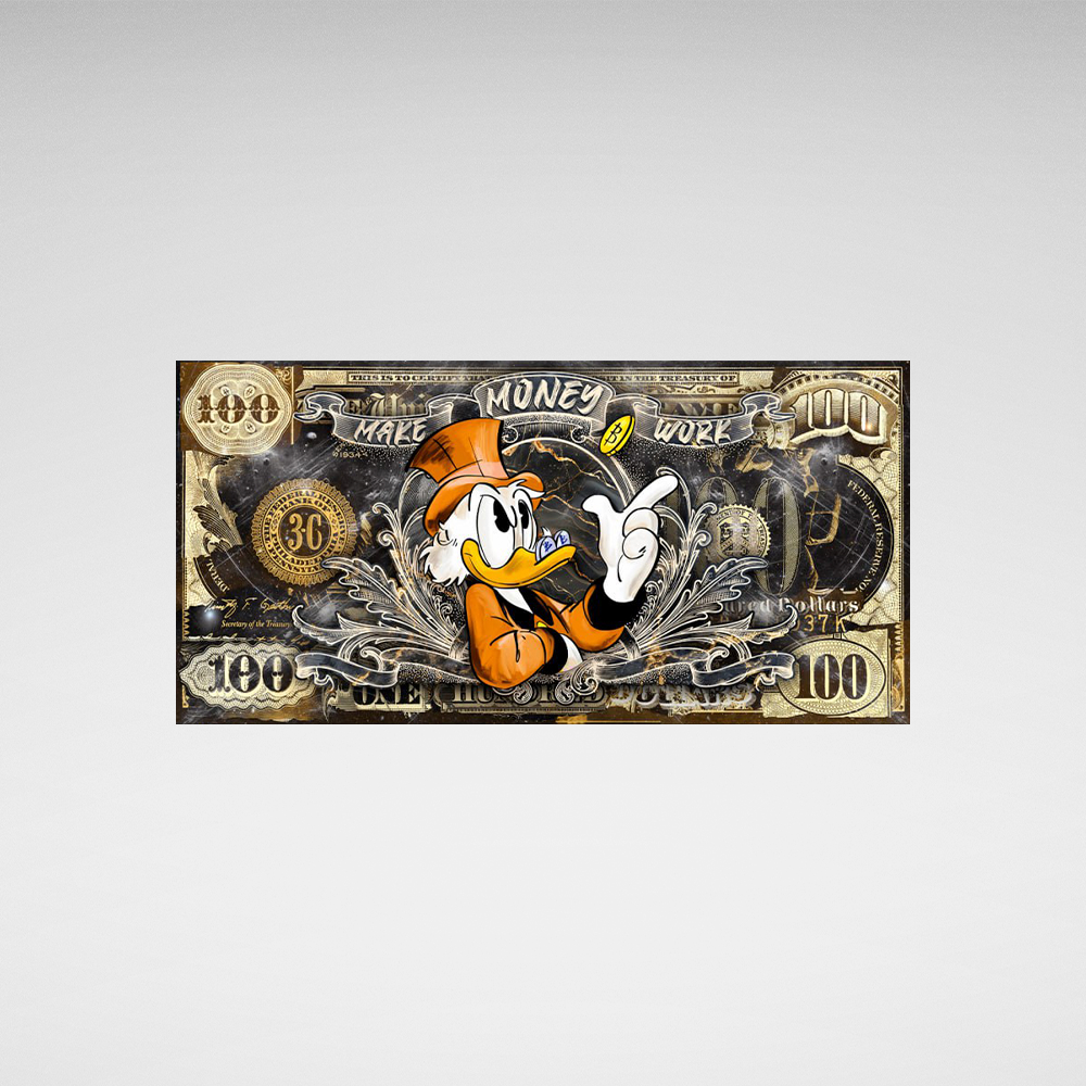 MAKE MONEY WORK Art Canvas
