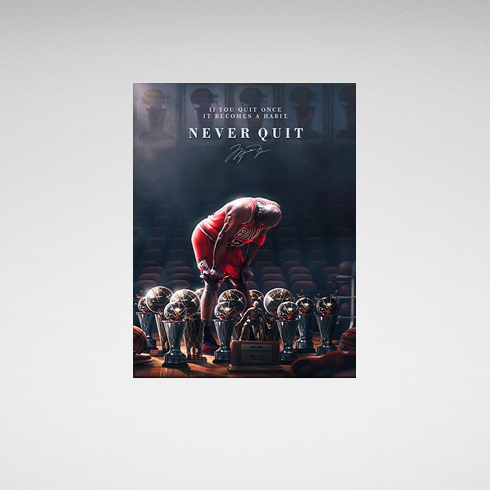 Never Give Up: The Path of a Legend Canvas