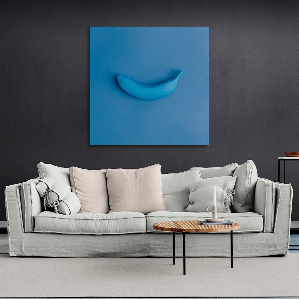 Für die Küche Blaue Banane Leinwand Wand Kunstdruck für die Küche