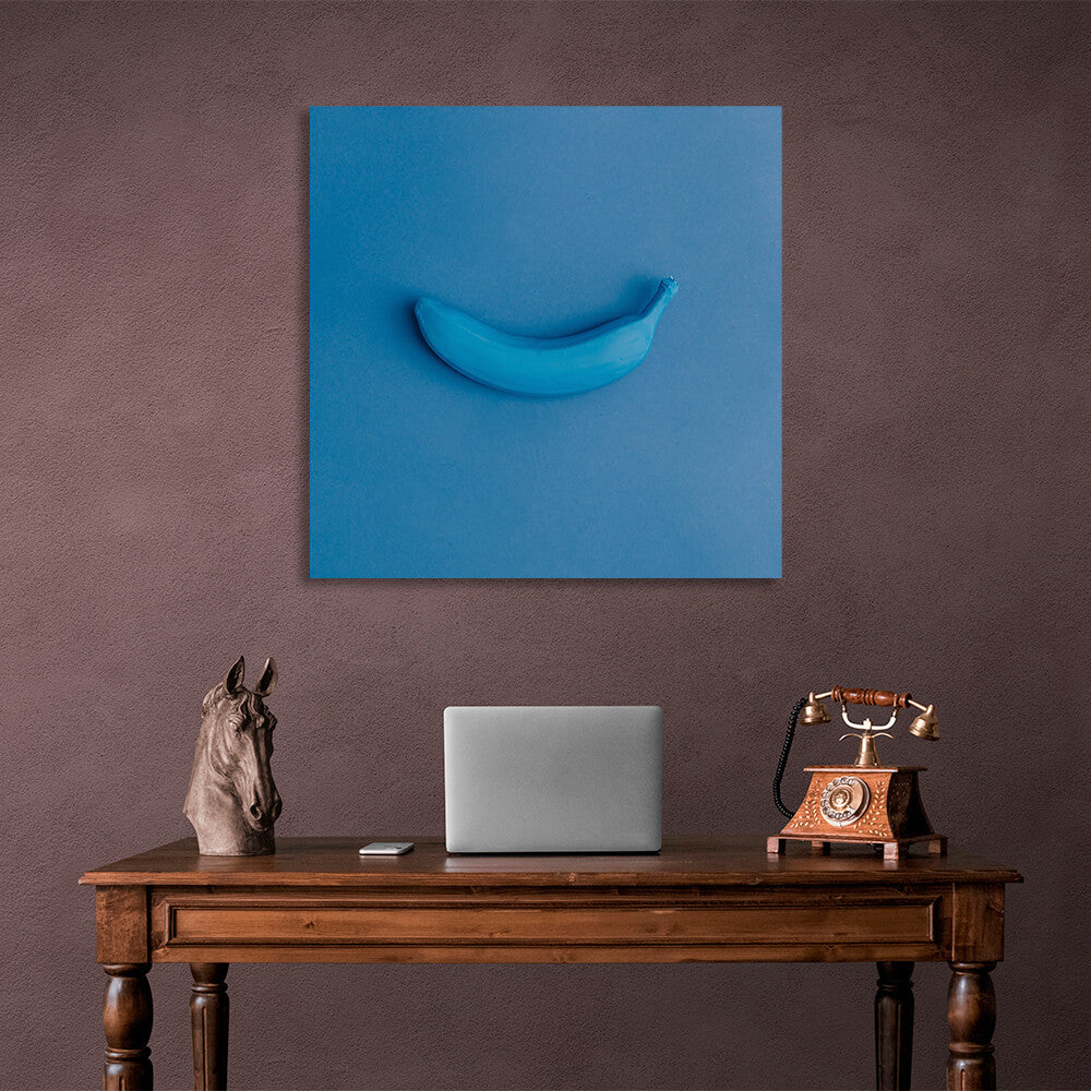 Für die Küche Blaue Banane Leinwand Wand Kunstdruck für die Küche