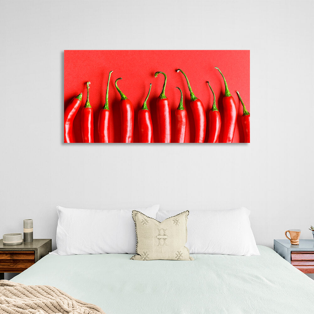 Für die Küche Chili Peppers Leinwand Wand Kunstdruck für die Küche