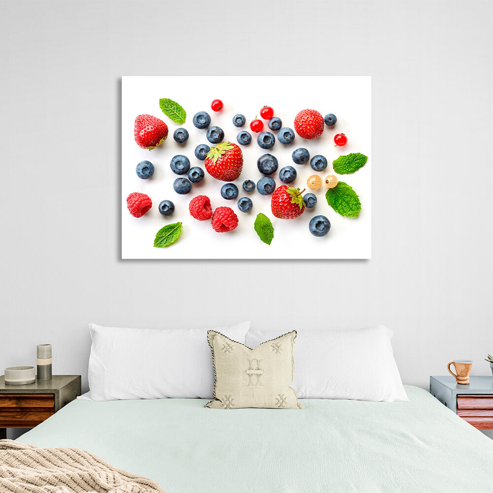 Für die Küche Beeren Leinwand Wand Kunstdruck für Küche