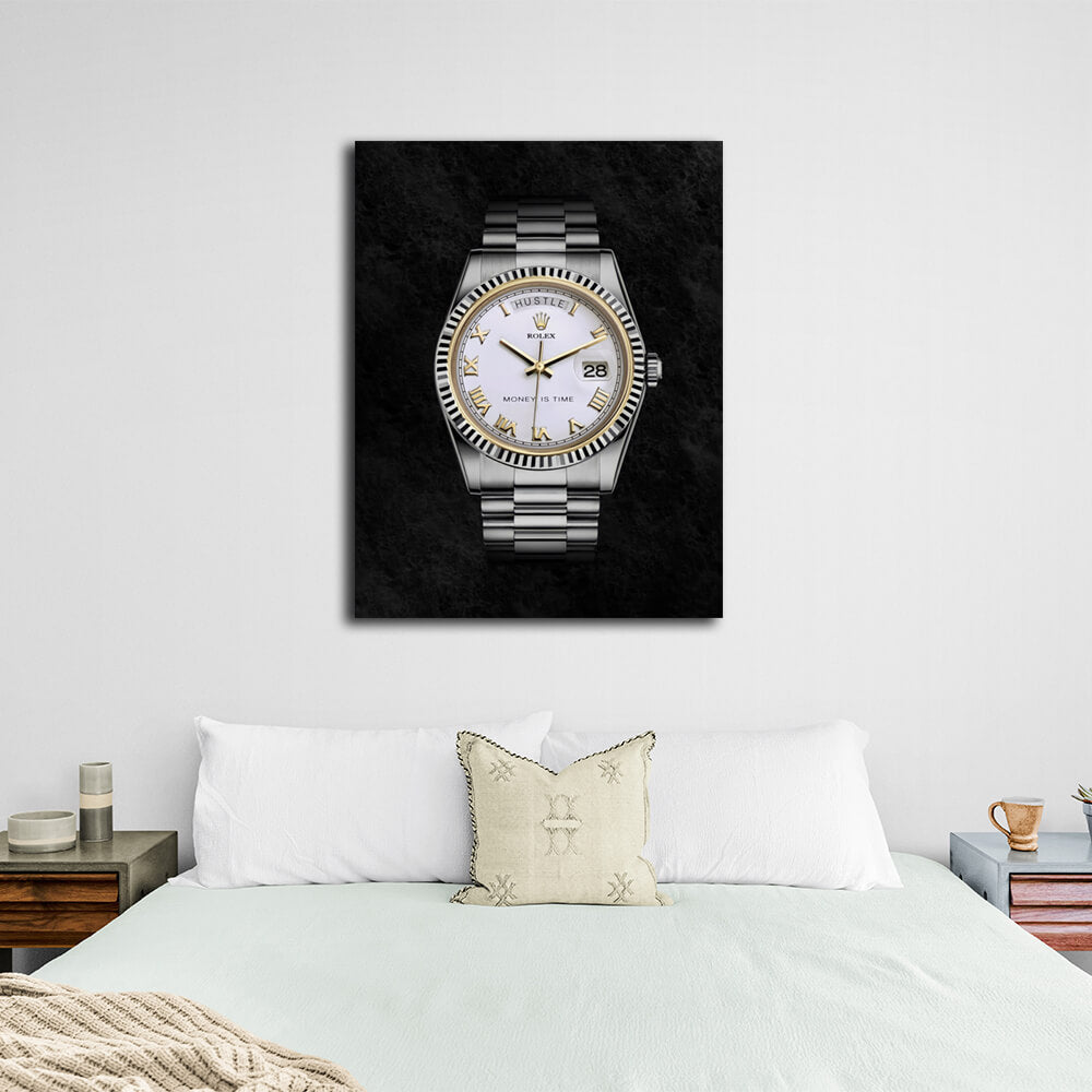 Zur Motivation Rolex Motivierender Kunstdruck auf Leinwand