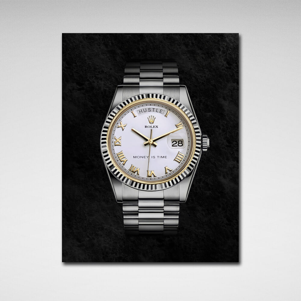 Zur Motivation Rolex Motivierender Kunstdruck auf Leinwand