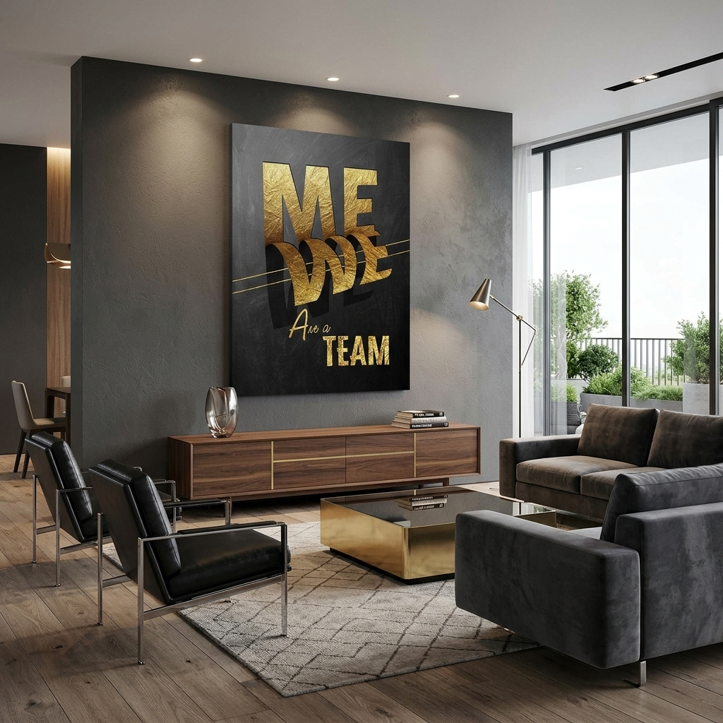 100 $ – Kunstdruck auf Leinwand mit Zeichnung auf schwarzen Lippen