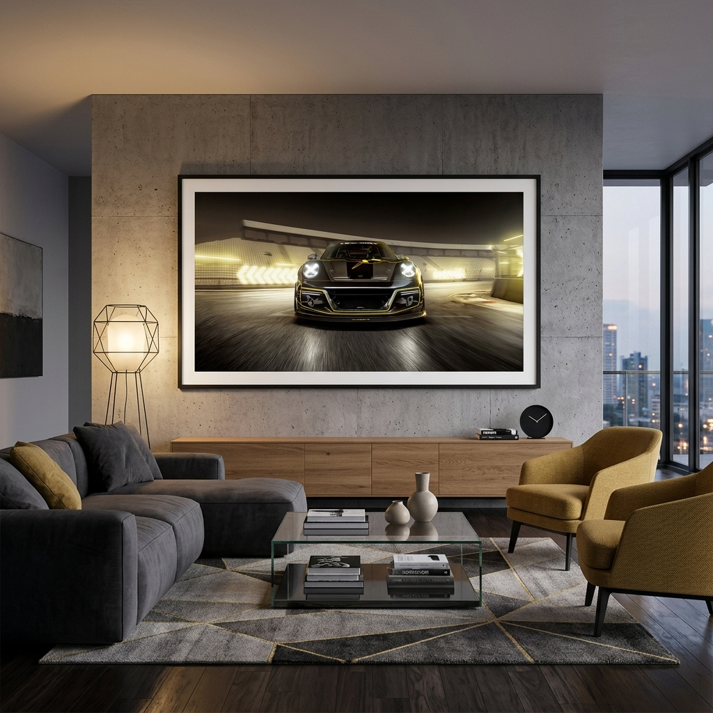 Leinwandbild, Wandbild, Auto, Porsche 911 Turbo S