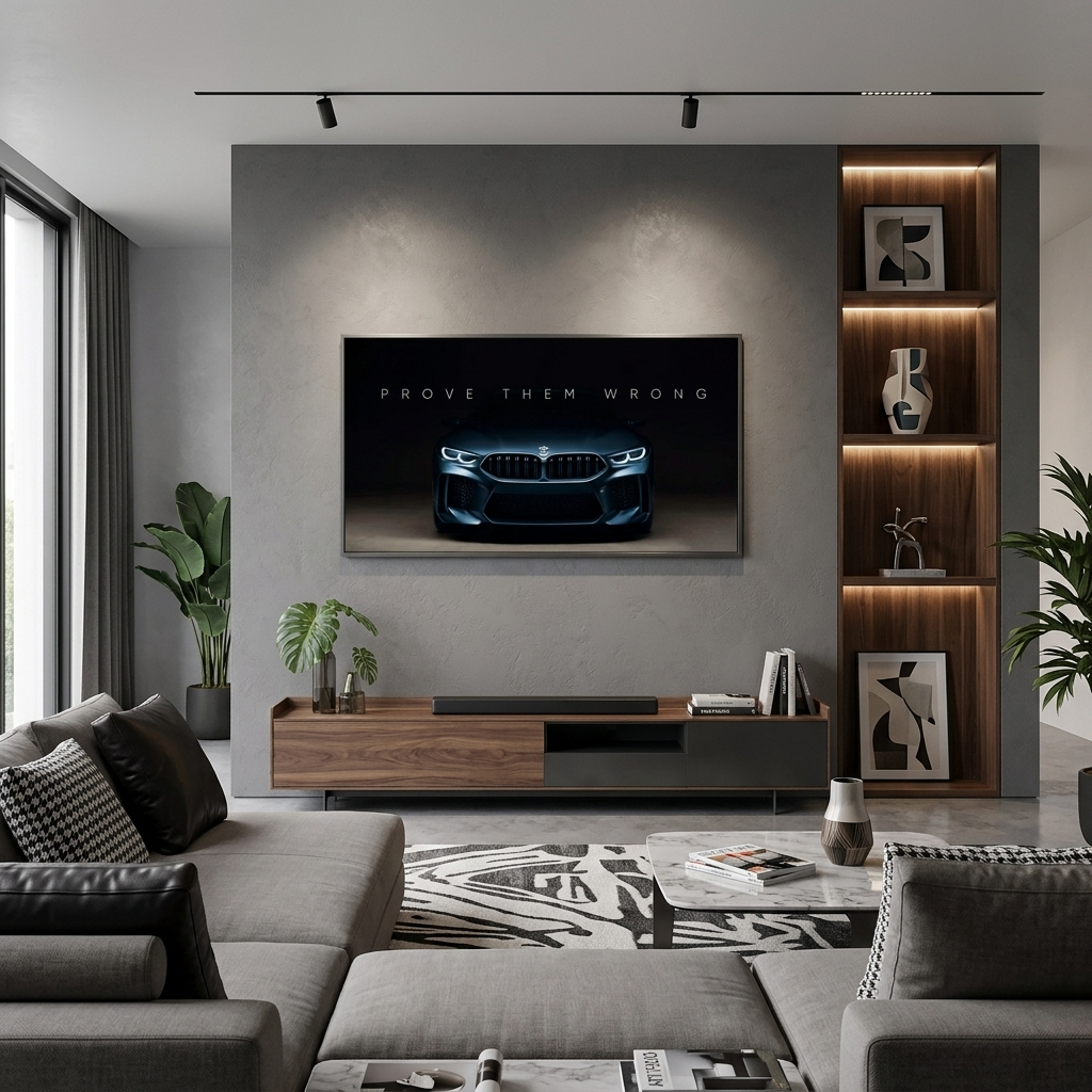 Um zu motivieren, beweisen Sie ihnen das Gegenteil BMW Motivational Canvas Wall Art Print