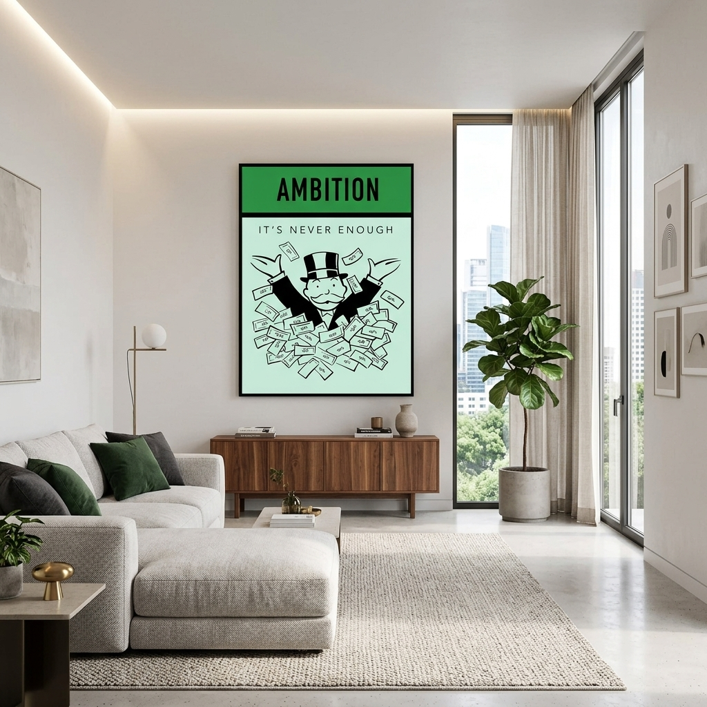Monopoly Ambition Canvas Wall Art Print